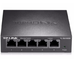 普联(TP-LINK)5口千兆交换机 企业级交换机 监控网络网线分线器 分流器 金属机身 TJHX05231557231097